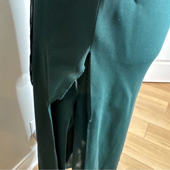 VTG Y2K 90s Velvet Neck Scarf Midi Dress Fairy Grunge Whimsigoth Formal 4/6 - Picture 4 of 13